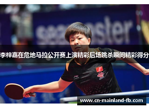 李梓嘉在危地马拉公开赛上演精彩后场跳杀瞬间精彩得分